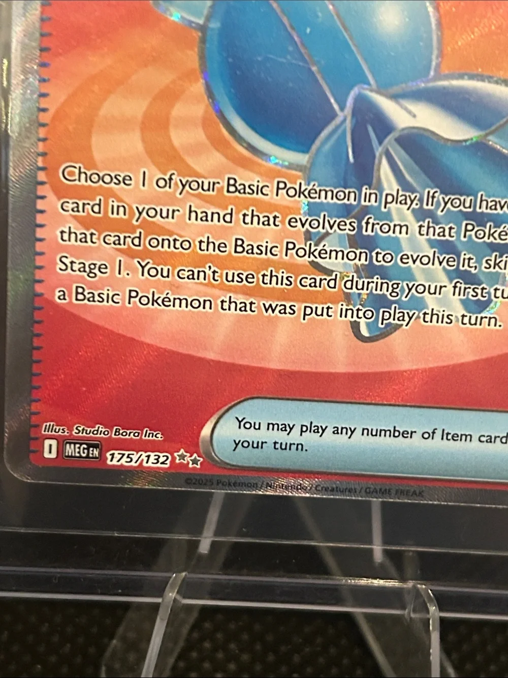 Pokemon Rare Candy 175/132 Full Art Trainer Holo  from Mega Evolutions Set M/NM